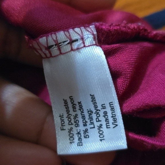 Lane Bryant Crochet Tank Burgundy  Shirt Size 18/20 - Picture 9 of 10